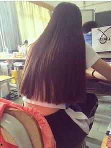 网红直发染发图片女